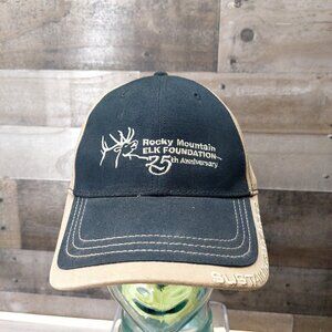 Rocky Mountain Elk Foundation RMEF 25th Anniv Sustaining Member Hook N Loop Hat
